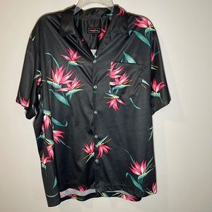 Youngbloods Vintage Floral Button Down Shirt Size Large